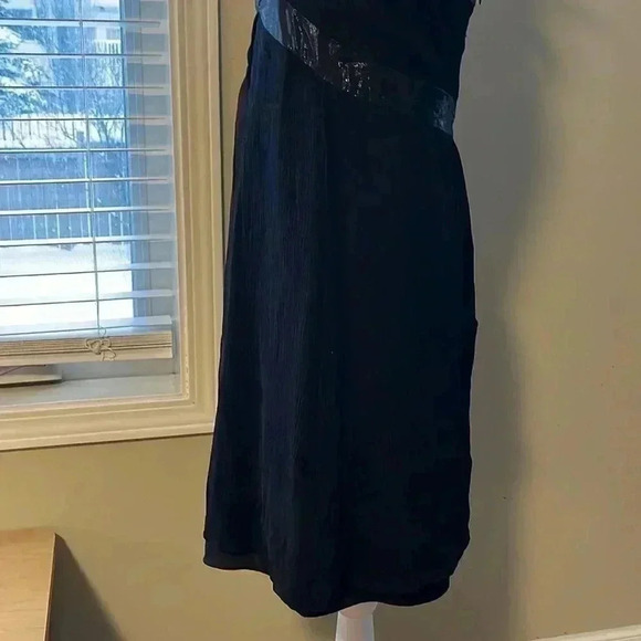 [6]BCBGMaxAzria  Silk Black Halter Dress - Picture 5 of 11